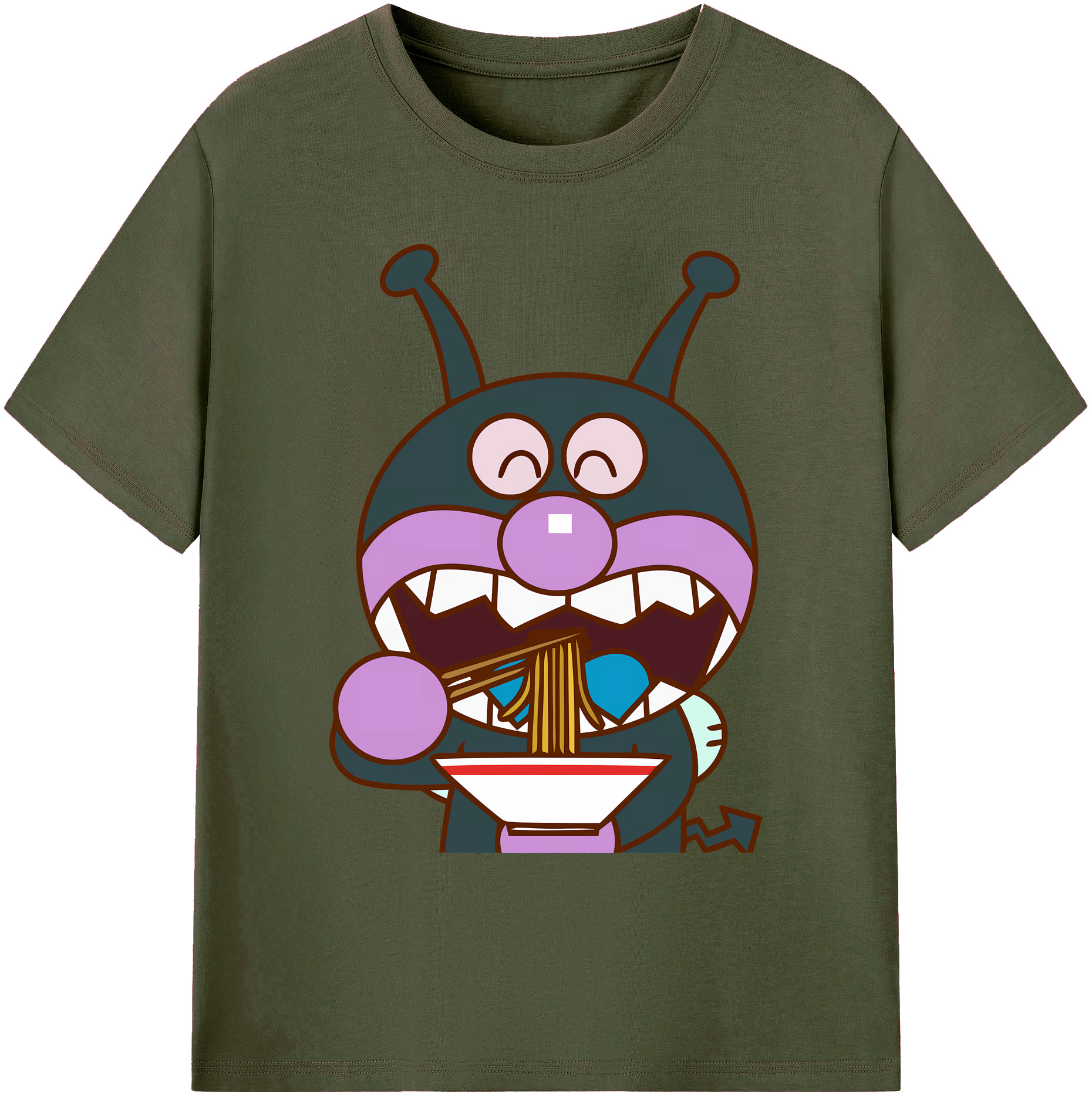 （画像用） アンパンマン Anpanman 綿100％ メンズ半袖Tシャツ｜肌触りやわらか＆通気性